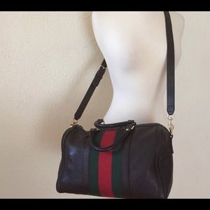 Gucci Boston Bag, Leather, Authentic